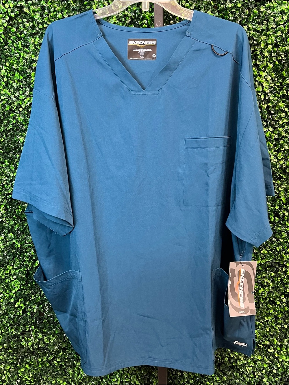 NWT Sketchers Barco Men’s Caribbean Blue Scrub Top Size 4XL